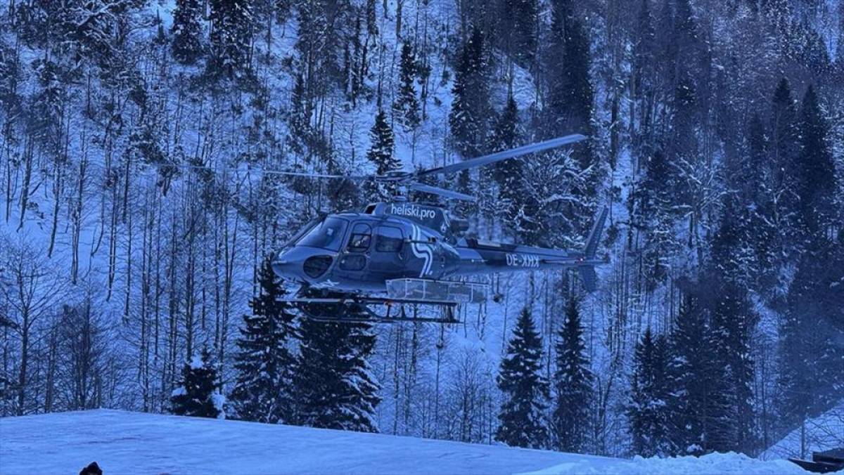 Ka&ccedil;kar Dağları'nda "heliski" heyecanı başladı