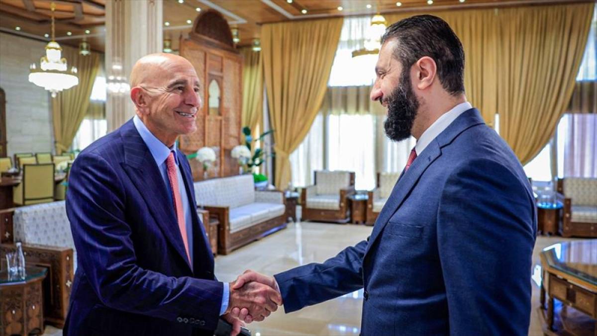 Suriye Cumhurbaşkanı Şara, ABD'nin Suriye &Ouml;zel Temsilcisi Barrack'ı kabul etti