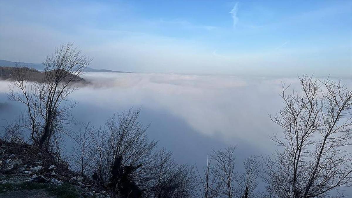 Bolu Dağı'nda sis etkili oldu