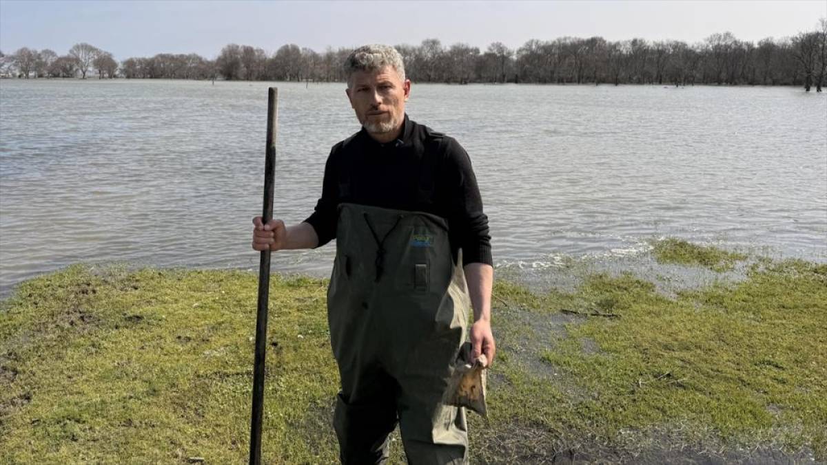 Tıbbi s&uuml;l&uuml;k avcılığı i&ccedil;in soğuk suyun i&ccedil;inde saatler ge&ccedil;iriyor