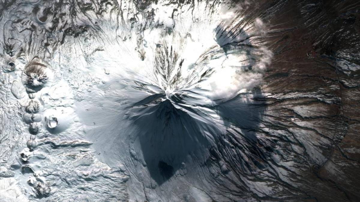 MSB, Ağrı Dağı'nın G&ouml;kt&uuml;rk-2B uydusuyla &ccedil;ekilen fotoğrafını paylaştı