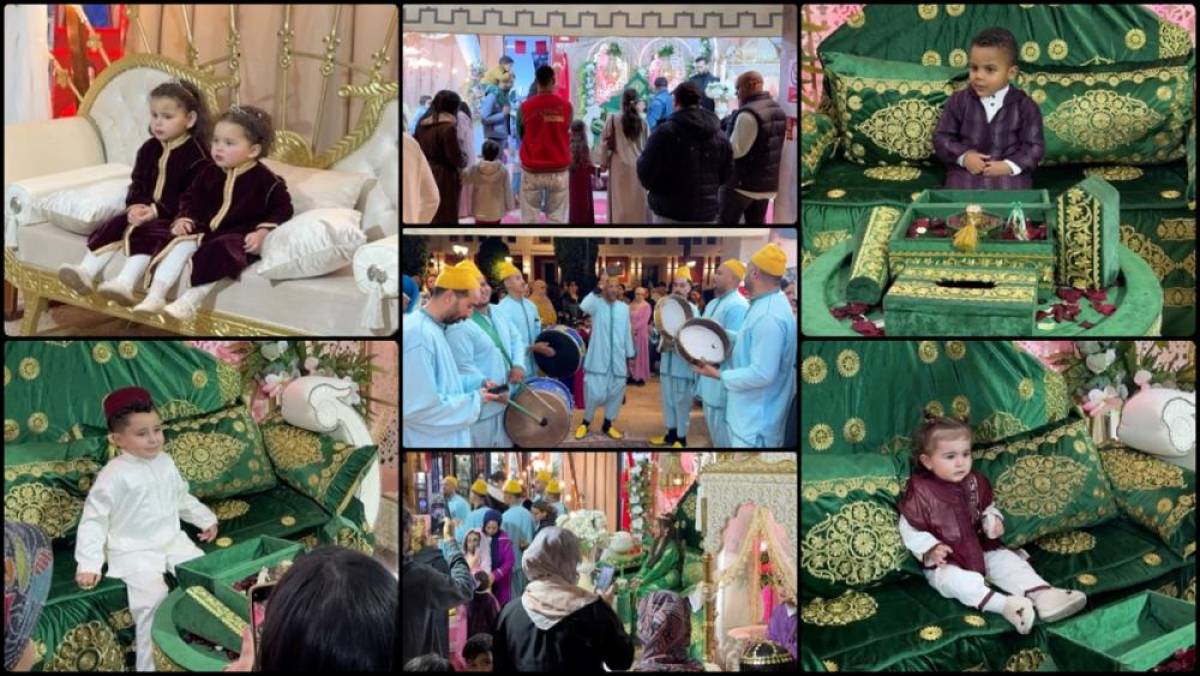 Fas&rsquo;ta Kadir Gecesi&rsquo;nde &ccedil;ocuklar geleneksel kıyafetlerle s&uuml;sleniyor