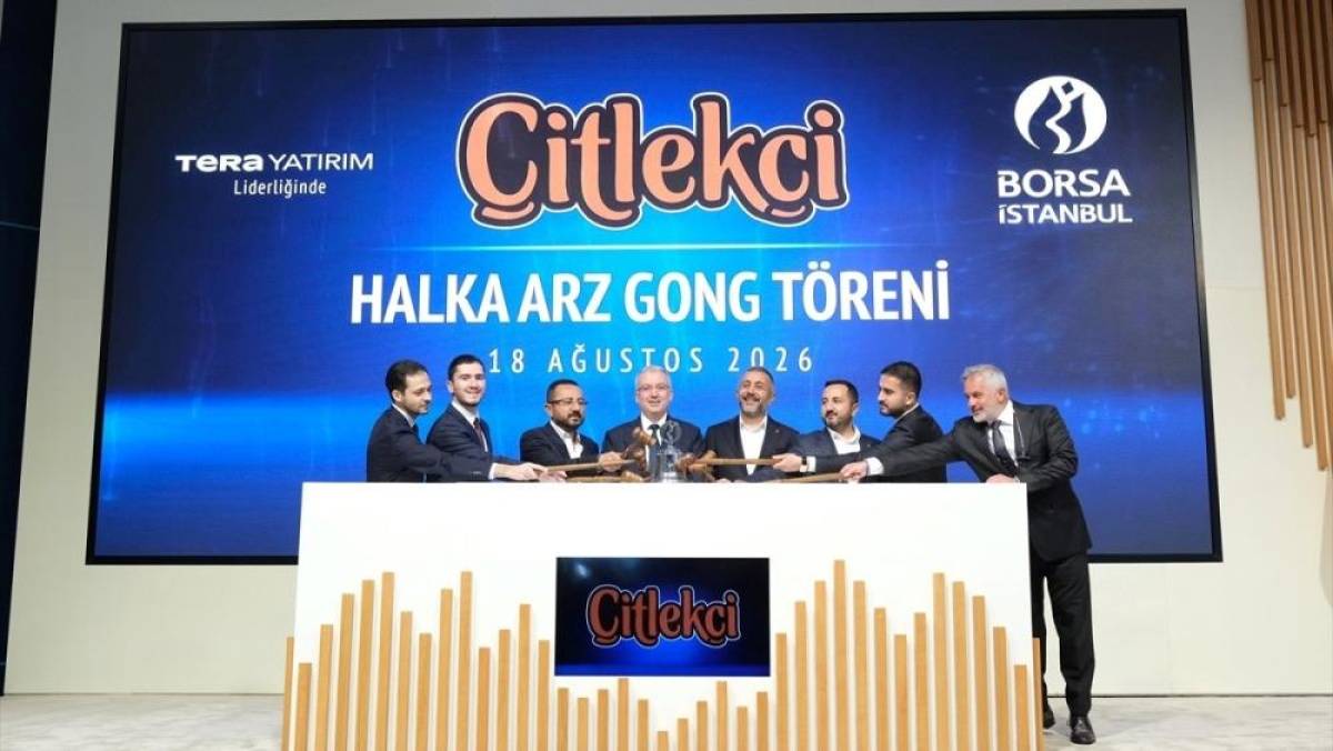 Borsa İstanbul'da gong &Ccedil;itlek&ccedil;i i&ccedil;in &ccedil;aldı