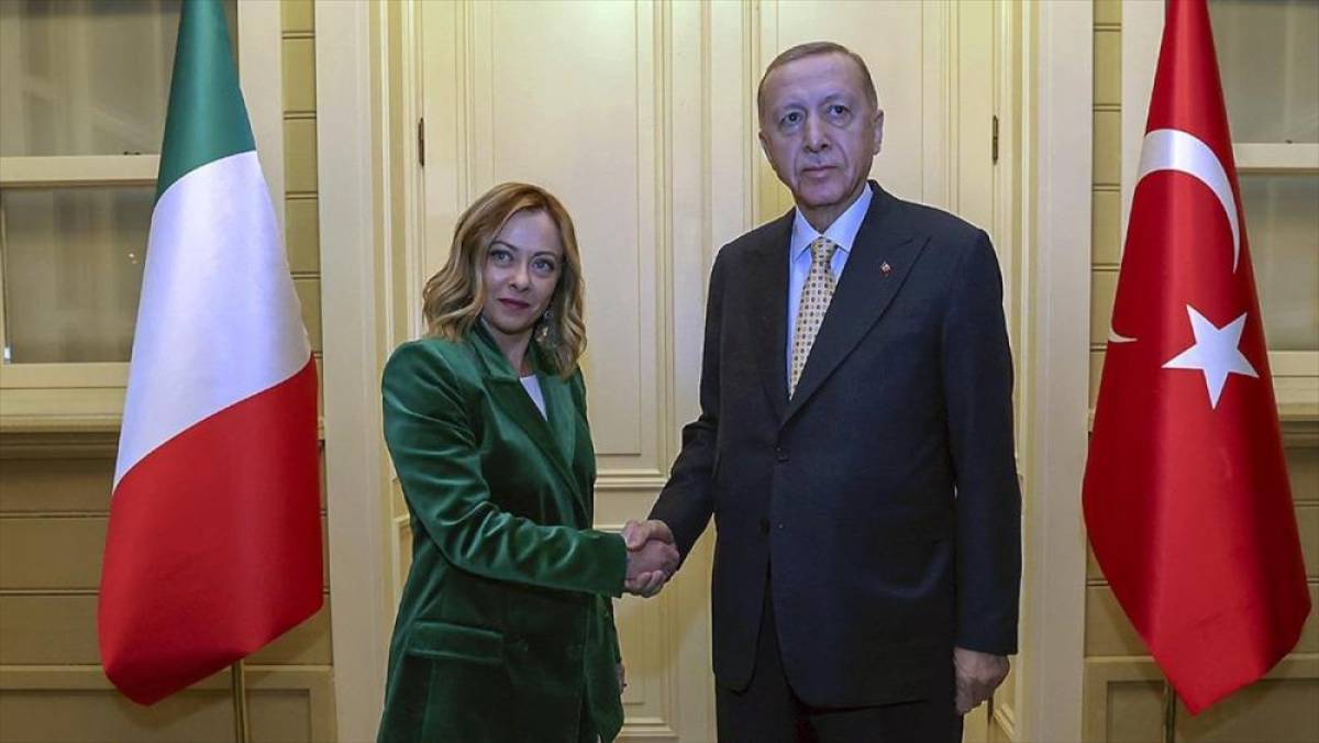 Cumhurbaşkanı Erdoğan İtalya Başbakanı Meloni'yi kabul etti