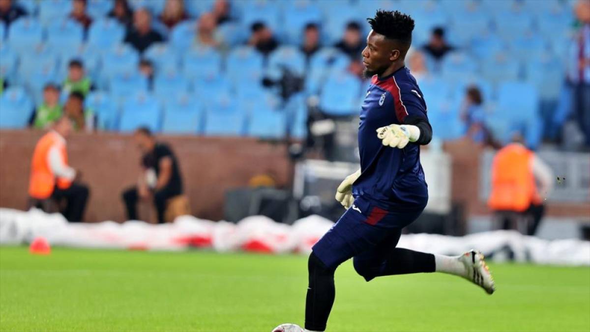 Trabzonspor'da Andre Onana kalesinde g&uuml;ven veriyor
