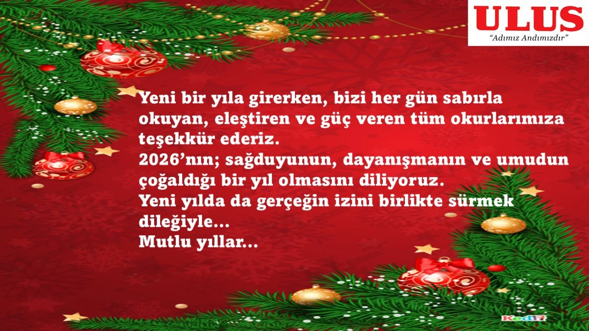 2025&rsquo;e Veda, 2026&rsquo;ya Merhaba