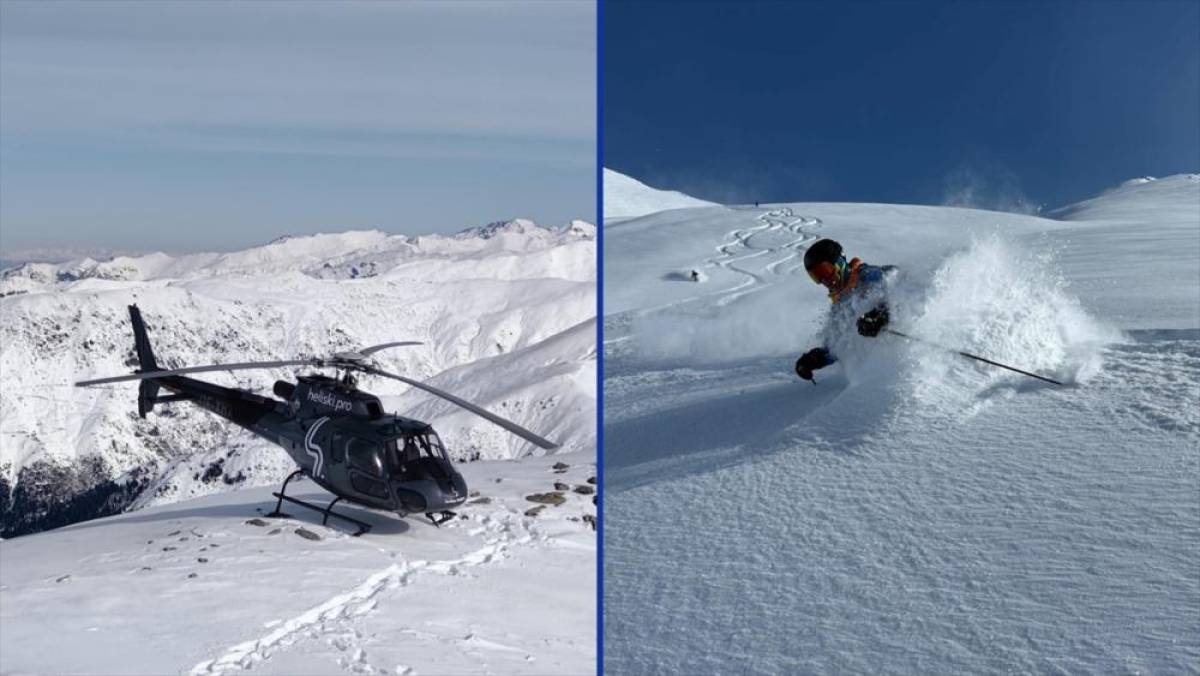 Ka&ccedil;kar Dağları'nda "heliski" heyecanı devam ediyor