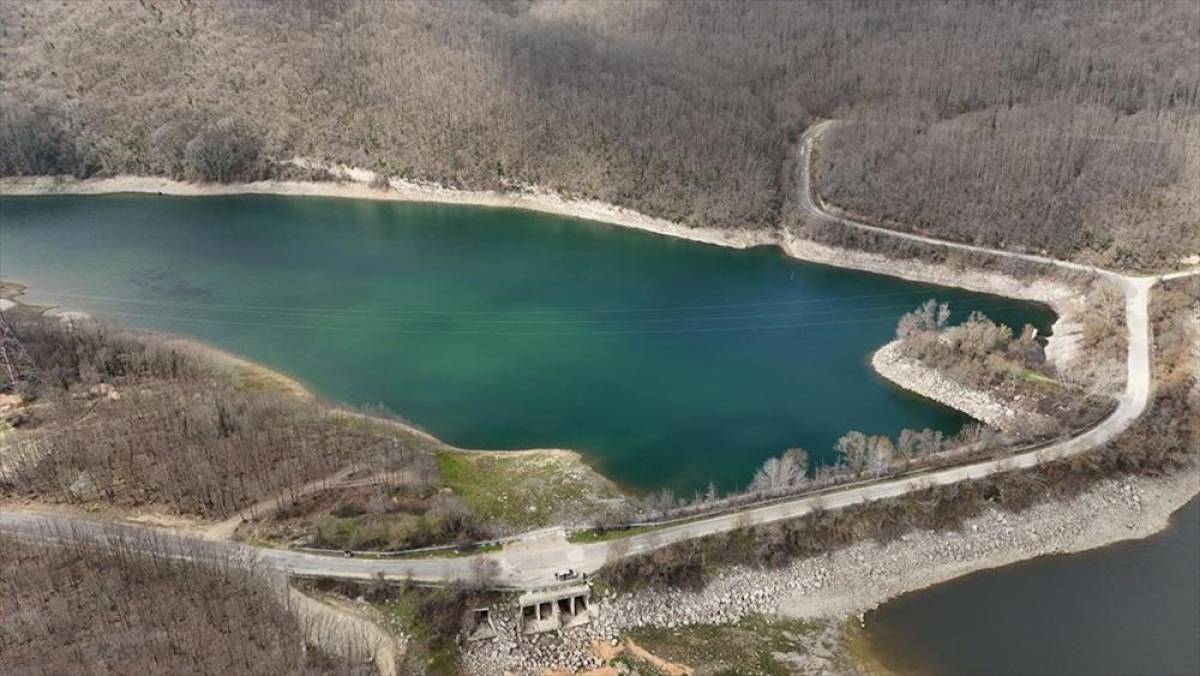 Ge&ccedil;en yıl kuruma noktasına gelen Kazandere Barajı'nda doluluk oranı yağışlarla arttı