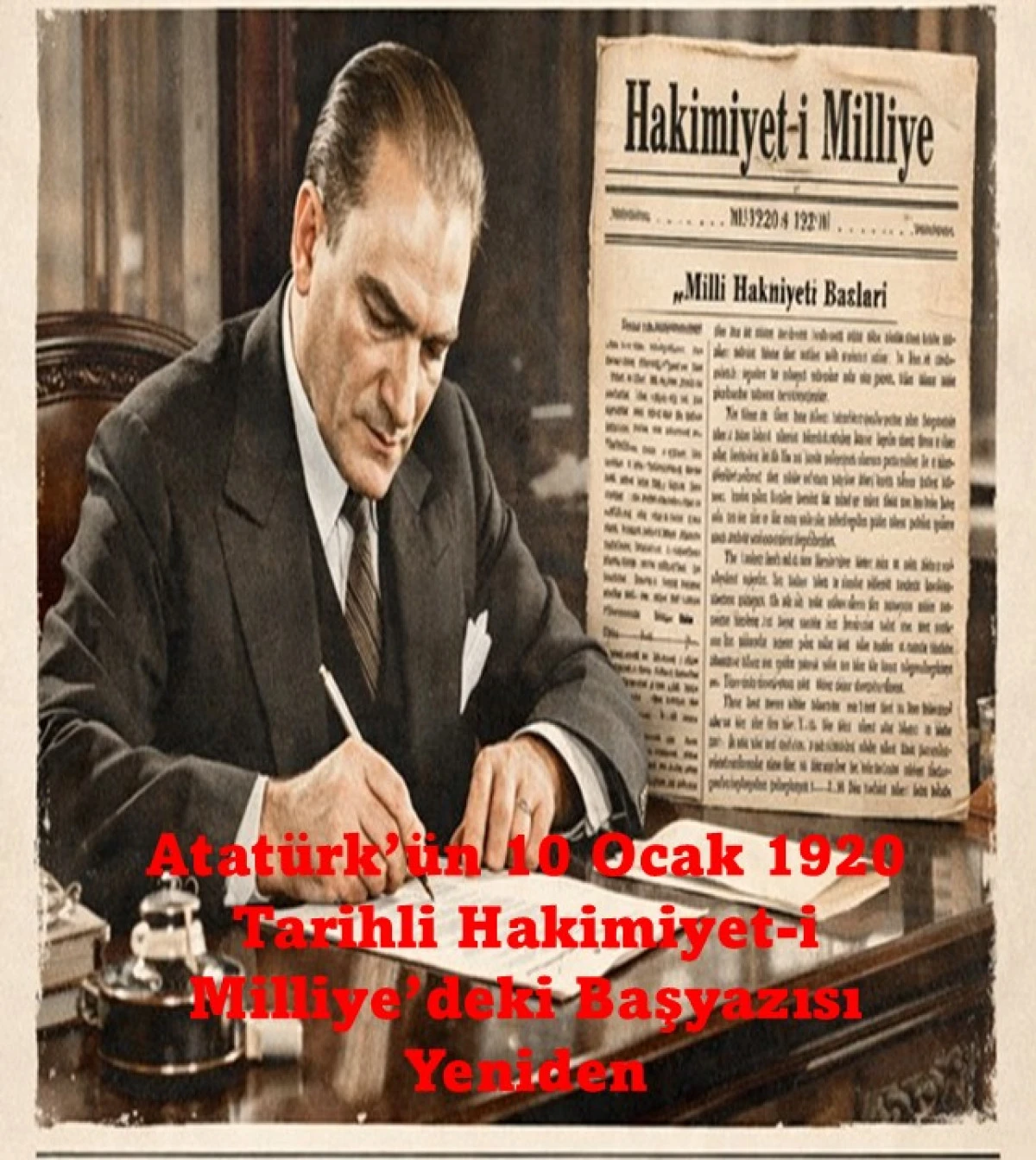 Atat&uuml;rk&rsquo;&uuml;n 10 Ocak 1920 Tarihinde Hakimiyet-i Milliye Gazetesi&rsquo;nde Yazdığı Başyazı