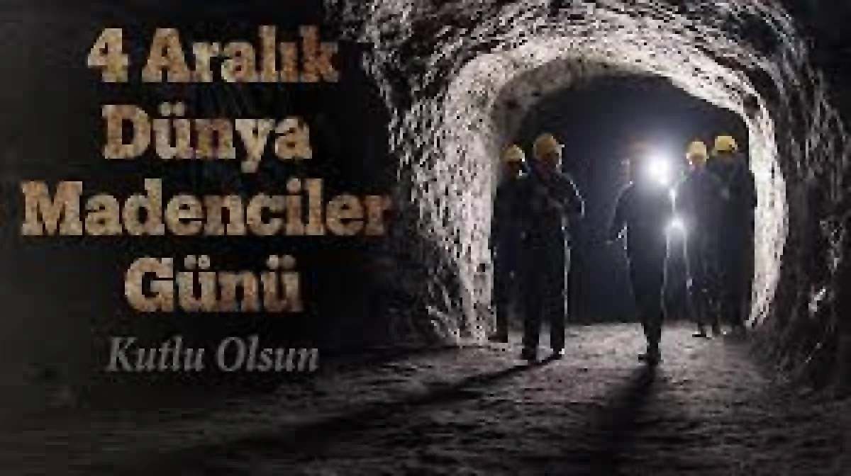 Dünyanın en zor mesleğini yapan maden işçileri, 4 Aralık Dünya Madenciler Günü'nde de çalışmalarını sürdürüyor