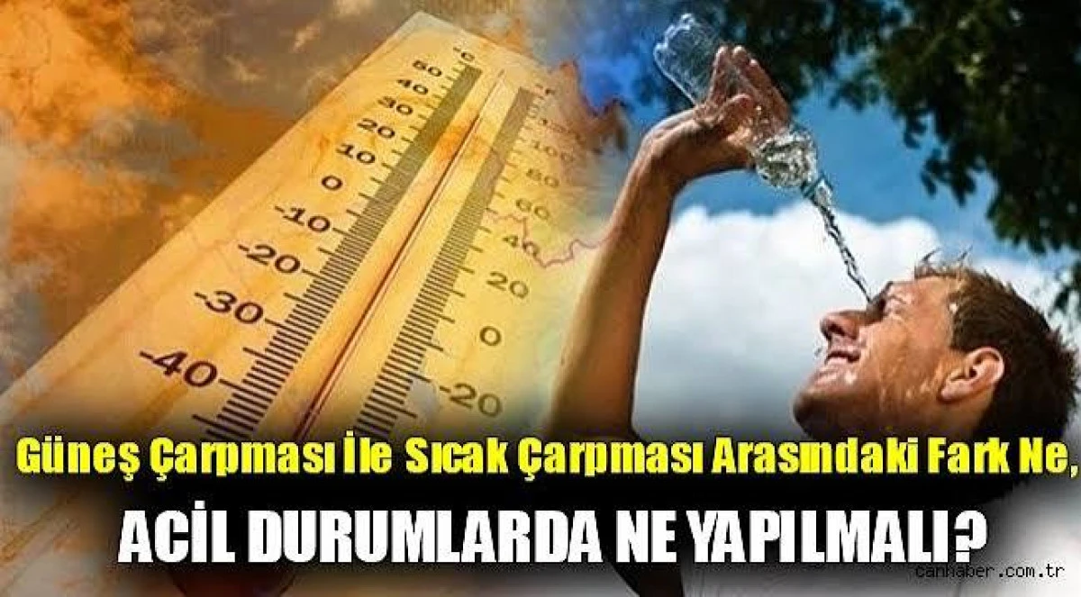G&uuml;neş &ccedil;arpması ile sıcak &ccedil;arpması arasındaki fark nedir?